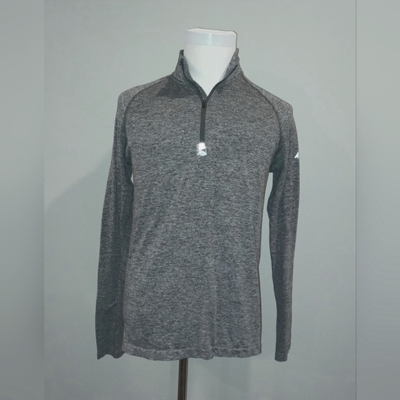 Eddie Bauer Other - Eddie Bauer Men's Heather Gray Long Sleeve Free Heat Quarter Zip Pullover Size L